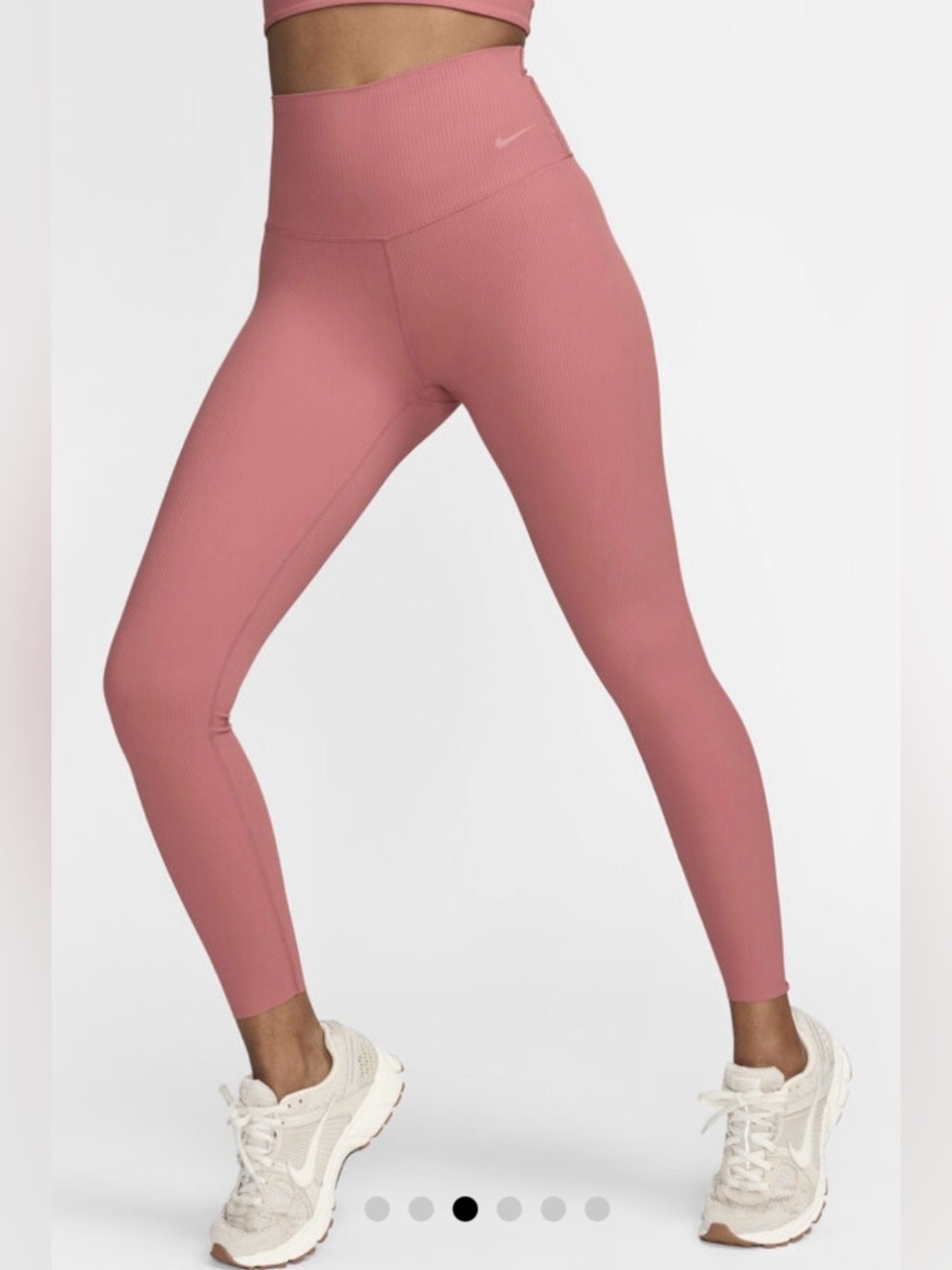 NWT Nike Zenvy Dri-Fit 7/8 Length Canyon Pink Sz M
